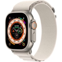 Смарт-годинник Apple Watch Ultra GPS + Cellular 49mm Titanium Case with Starlight Alpine Loop - Large (MQF13/MQFT3/MQFD3)
