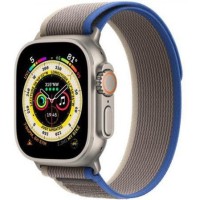 Смарт-годинник Apple Watch Ultra GPS + Cellular 49mm Titanium Case with Blue/Gray Trail Loop - S/M (MNHE3/MNHL3)