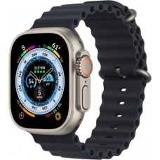 Смарт-годинник Apple Watch Ultra GPS + Cellular 49mm Titanium Case with Midnight Ocean Band (MQET3/MQFK3)