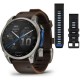Смарт-годинник Garmin D2 Mach 2 47mm Titanium w. Oxford Brown Leather Band (010-02904-30/31)