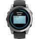 Смарт-годинник Garmin Fenix E 47mm AMOLED Stainless Steel with Black Silicone Band (010-03025-02/00)