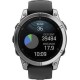 Смарт-годинник Garmin Fenix E 47mm AMOLED Stainless Steel with Black Silicone Band (010-03025-02/00)