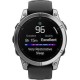 Смарт-годинник Garmin Fenix E 47mm AMOLED Stainless Steel with Black Silicone Band (010-03025-02/00)
