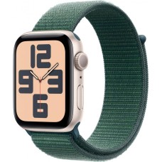 Смарт-годинник Apple Watch SE 2 GPS 44mm Starlight Aluminium Case w. Lake Green Sport Loop (MXEW3)