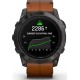 Смарт-годинник Garmin Epix Pro Gen 2 Sapphire 51mm Carbon G. DLC Tit. with Chestnut L. Band (010-02804-30)