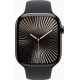 Смарт-годинник Apple Watch Series 10 GPS + Cellular 46mm Slate Titanium Case w. Black Sport Band - S/M (MWYD3)