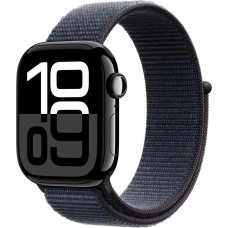 Смарт-годинник Apple Watch Series 10 GPS 42mm Jet Black Aluminum Case w. Ink Sport Loop (MWWG3)
