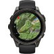 Смарт-годинник Garmin Fenix 8 43mm AMOLED Sapphire Carbon Gray DLC Tit. w. Black/Pebble Gray S. Band (010-02903-20/21/28)