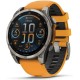 Смарт-годинник Garmin Fenix 8 47mm AMOLED Sapphire Titanium w. Spark Orange/Graphite Silicone Band (010-02904-10/11/19)