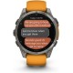 Смарт-годинник Garmin Fenix 8 47mm AMOLED Sapphire Titanium w. Spark Orange/Graphite Silicone Band (010-02904-10/11/19)