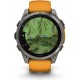 Смарт-годинник Garmin Fenix 8 47mm AMOLED Sapphire Titanium w. Spark Orange/Graphite Silicone Band (010-02904-10/11/19)