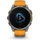 Смарт-годинник Garmin Fenix 8 47mm AMOLED Sapphire Titanium w. Spark Orange/Graphite Silicone Band (010-02904-10/11/19)