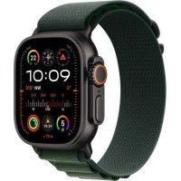 Смарт-часы Apple Watch Ultra 2 GPS+Cellular 49mm Black Titan. Case w. Dark Green Alpine Loop - Большой (MX4T3)