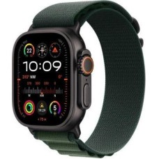 Смарт-годинник Apple Watch Ultra 2 GPS + Cellular 49mm Black Titan. Case w. Dark Green Alpine Loop - Large (MX4T3)