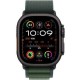 Смарт-годинник Apple Watch Ultra 2 GPS + Cellular 49mm Black Titan. Case w. Dark Green Alpine Loop - Large (MX4T3)