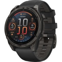 Смарт-часы Garmin Fenix 8 47mm AMOLED Sapphire Carbon Gray DLC Titanium w. Black/Pebble Gray B. (010-02904-20/21/29)