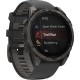 Смарт-годинник Garmin Fenix 8 47mm AMOLED Sapphire Carbon Gray DLC Titanium w. Black/Pebble Gray B. (010-02904-20/21/29)