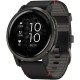 Смарт-часы Garmin Venu 2 Slate with Black Leather Band (010-02430-21)