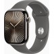 Смарт-годинник Apple Watch Series 10 GPS + Cellular 46mm Natural Titanium Case w. Stone Grey Sport Band - M/L (MWYA3)