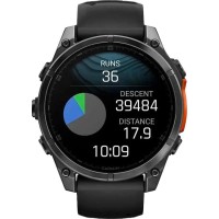 Смарт-годинник Garmin Fenix 8 47mm AMOLED Slate Gray with Black Silicone Band (010-02904-00/09)