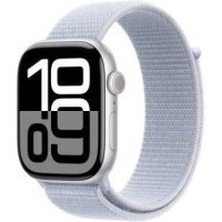 Смарт-годинник Apple Watch Series 10 GPS 46mm Silver Aluminum Case w. Blue Cloud Sport Loop (MWWN3)