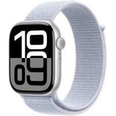 Смарт-годинник Apple Watch Series 10 GPS 46mm Silver Aluminum Case w. Blue Cloud Sport Loop (MWWN3)