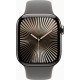 Смарт-годинник Apple Watch Series 10 GPS + Cellular 42mm Natural Titanium Case w. Stone Grey Sport Band - M/L (MWXE3)