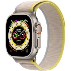 Смарт-годинник Apple Watch Ultra GPS + Cellular 49mm Titanium Case with Yellow/Beige Trail Loop - M/L (MQF23/MQFU3)
