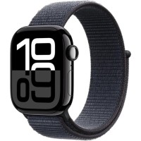 Смарт-годинник Apple Watch Series 10 GPS + Cellular 42mm Jet Black Aluminum Case w. Ink S. Loop (MWX83)