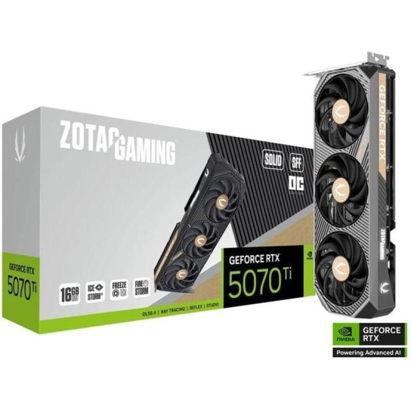 Видеокарта Zotac GAMING GeForce RTX 5070 Ti SOLID OC (ZT-B50710J-10P)