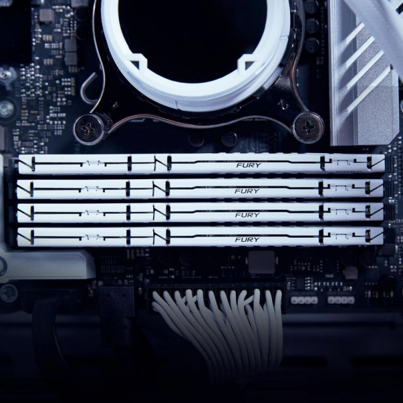 Пам'ять для настільних комп'ютерів Kingston FURY 32 GB DDR5 6000 MHz Beast White (KF560C30BW-32)