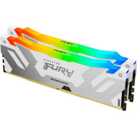 Пам'ять для настільних комп'ютерів Kingston FURY 64 GB (2x32GB) DDR5 6400 MHz Renegade Silver/White RGB (KF564C32RWAK2-64)