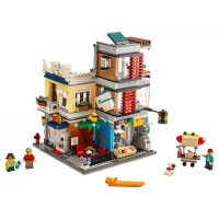 Блоковий конструктор LEGO Creator Зоомагазин і кафе в центрі міста (31097)
