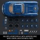 Авто-конструктор Hot Wheels Brick Shop Mercedes-Benz 300 SL 1600 деталей (HWW25)