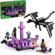 Блоковий конструктор LEGO Minecraft Ендер Дракон і корабель Краю (21264)