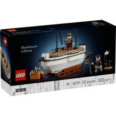 Блоковий конструктор LEGO Icons Рятувальна шлюпка Шеклтона (40729)