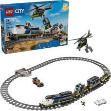 Блоковый конструктор LEGO City Ограбление полицейского поезда (60508)