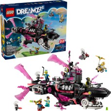 Блоковий конструктор LEGO DREAMZzz Страхітливий підводний човен «Акула» (71500)