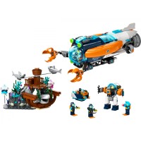 Блоковый конструктор LEGO City Глубоководная исследовательская подводная лодка (60379)