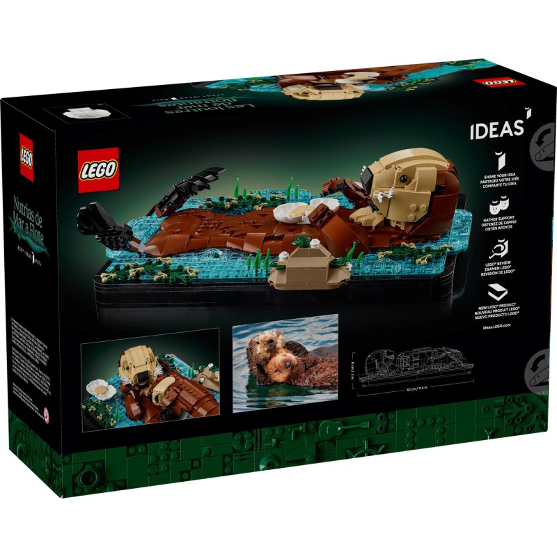 Блоковий конструктор LEGO Ideas Пливучі морські видри (21366)
