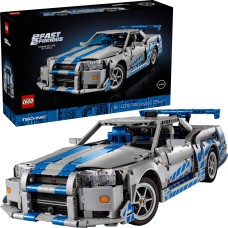 Авто-конструктор LEGO Technic Двойной форсаж Nissan Skyline GT-R (R34) (42210)