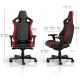 Компьютерное кресло для геймера Noblechairs Epic Compact Black/Red (NBL-ECC-PU-RED)
