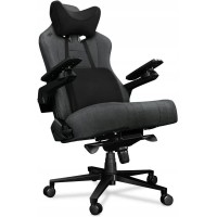 Комп'ютерне крісло для геймера YUMISU 2049 Material Gray/Black (Y-2049-DB-M)