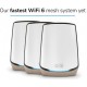Mesh-система Netgear Orbi RBK863S Tri-Band White 3-pack (RBK863S-100EUS)